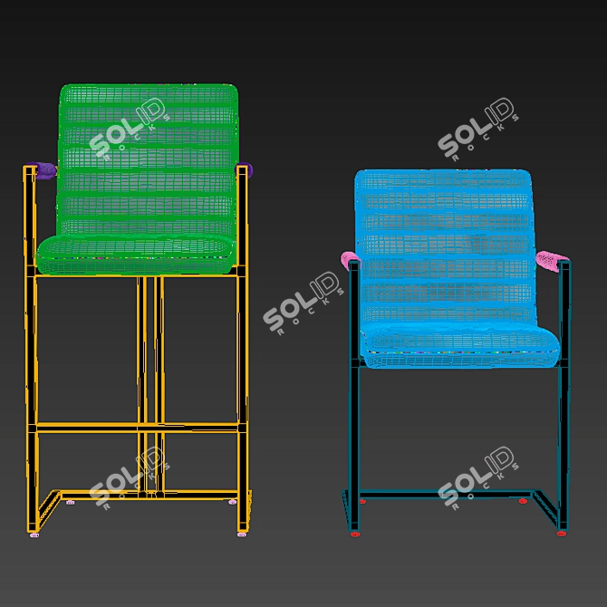 Loftdesigne 3724/3725 Seating 3D model image 3