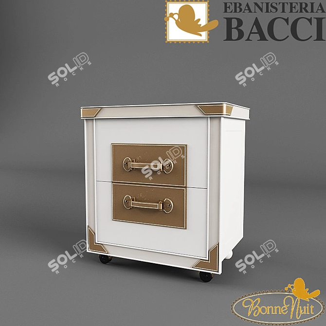 Dreamy Ebanisteria Bacci Bed Set 3D model image 3