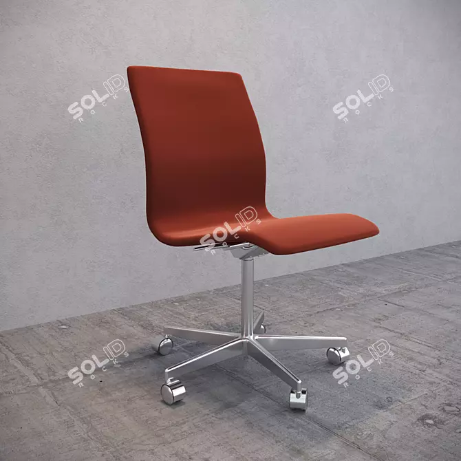 Fritz Hansen Oxford Chair: Elegant, Comfortable 3D model image 2