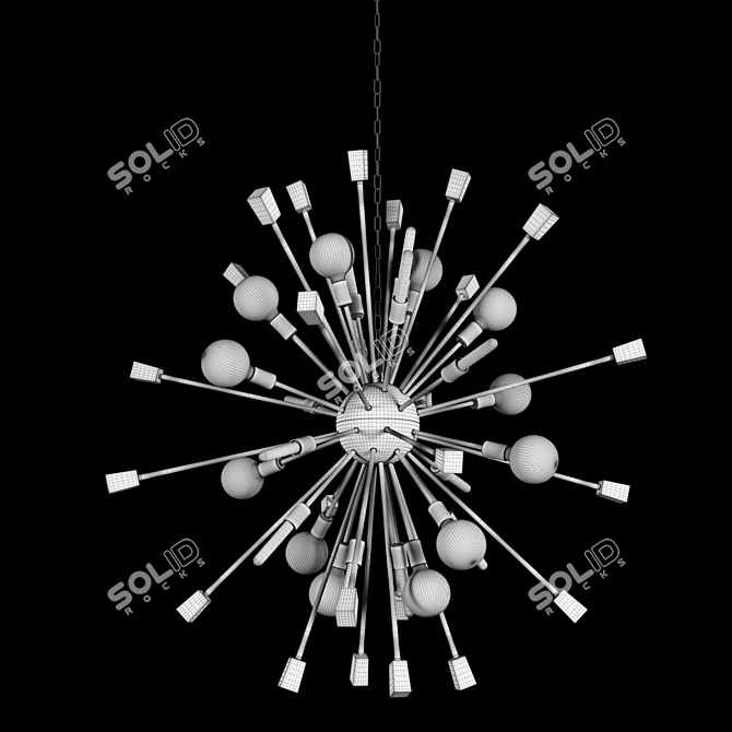 Elegant Tivoli Chandelier - 24 Light 3D model image 2