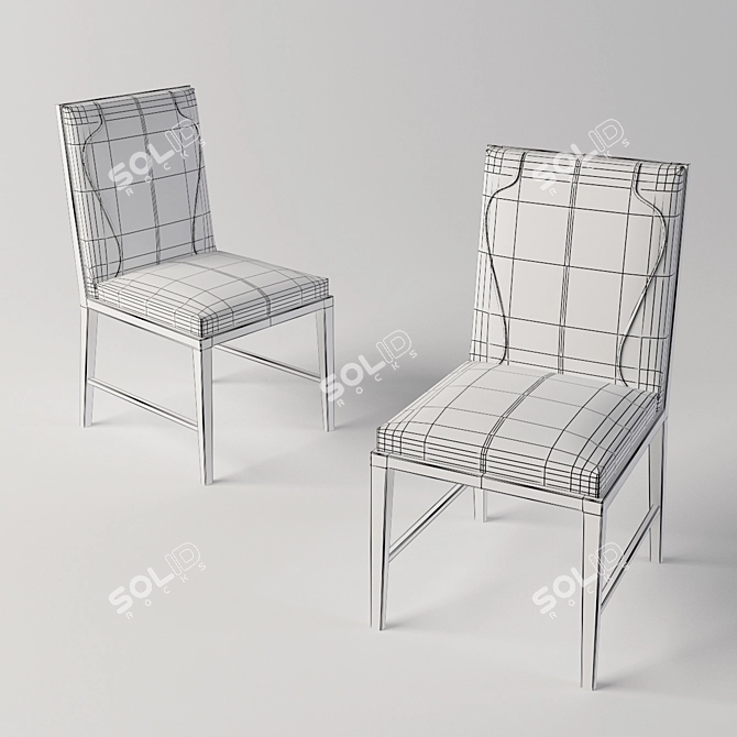  Sophisticated Infante Chair by Christian Liaigre 3D model image 2