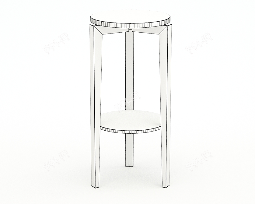 Elegant Aster Interior Table 3D model image 3