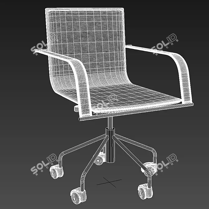 Elegant Galena Chair 3D model image 3