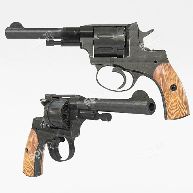 Potent Nagan Model: Russian Ingenuity 3D model image 1