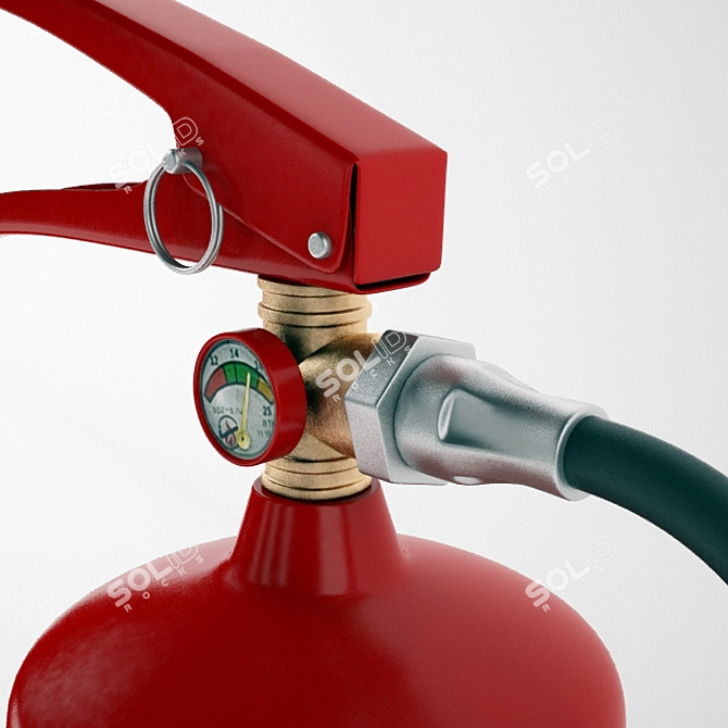 Fire Safety Combo: Extinguishers, Cabinet 3D model image 3