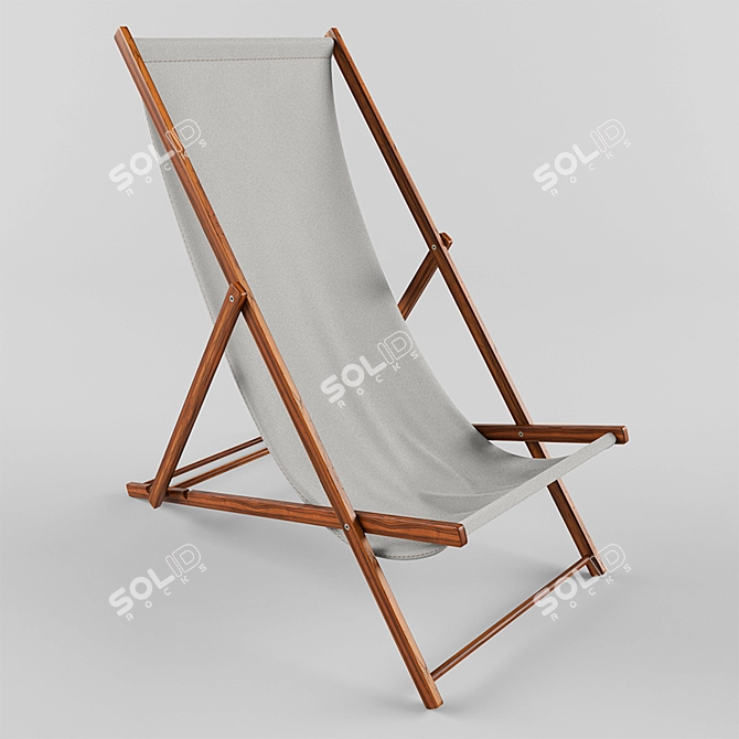 Convertible Recliner: Stylish and Space-Saving 3D model image 1