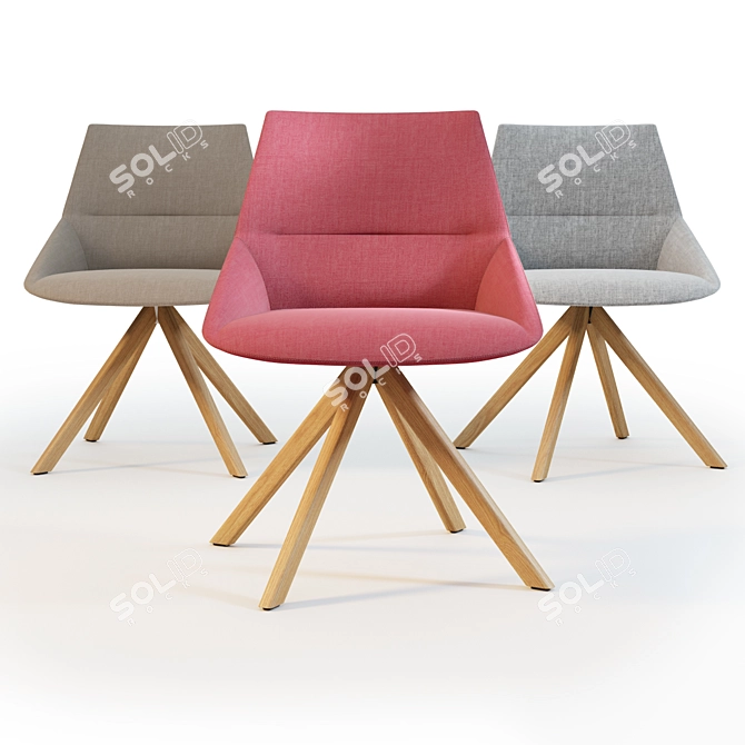 Inclass Dunas XS 1.1: Stylish Compact Seating 3D model image 1