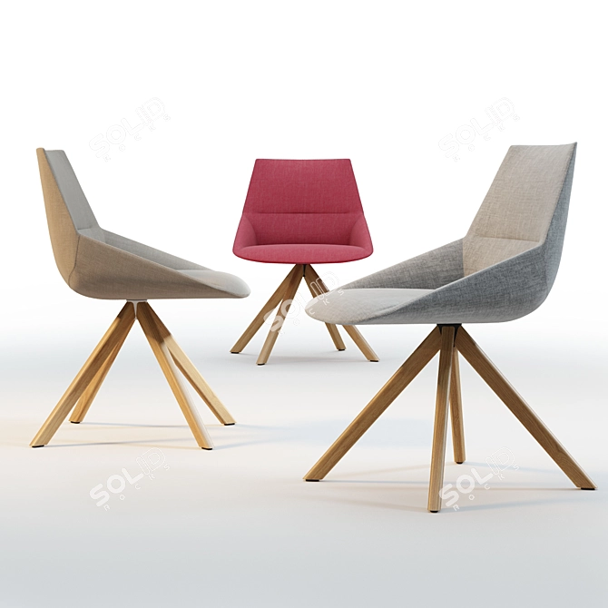 Inclass Dunas XS 1.1: Stylish Compact Seating 3D model image 2