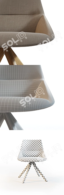 Inclass Dunas XS 1.1: Stylish Compact Seating 3D model image 3