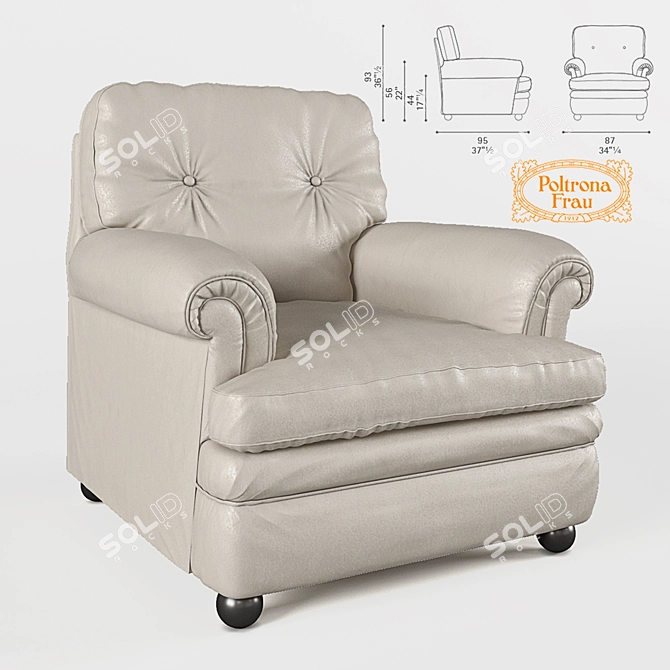 Dream A Luxury Armchair 3D model image 1