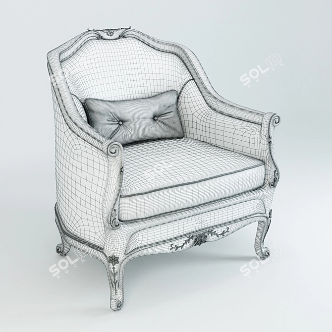 Silvano Grifoni ART. 3668: Elegant Poligonal Chair 3D model image 3