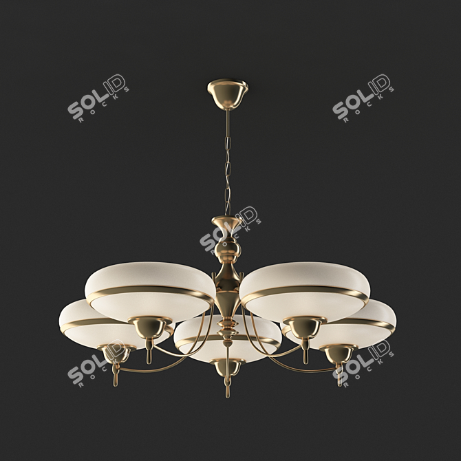 Blitz 45613: Sleek E27 5-Light Pendant 3D model image 1