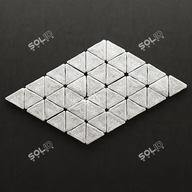 Versatile Stone Panel for Seamless Tile Application 3D model image 2