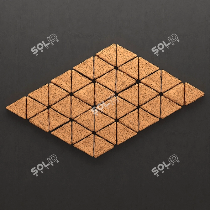 Versatile Stone Panel for Seamless Tile Application 3D model image 3