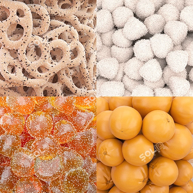 Halloween Treat Set: Sugar & Poppy Toppings 3D model image 2