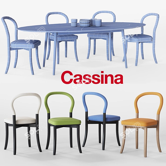 Cassina 501 Gotteborg Chair 3D model image 3