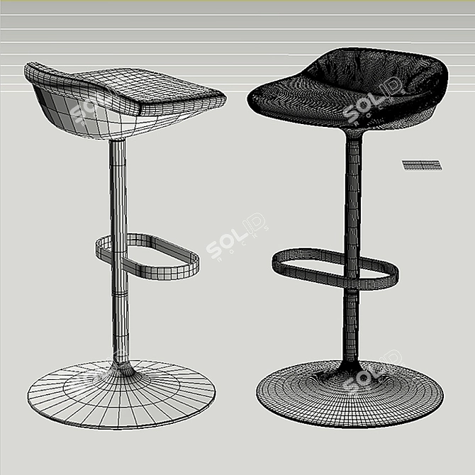Sleek and Stylish Stools: Walter Knoll 3D model image 3