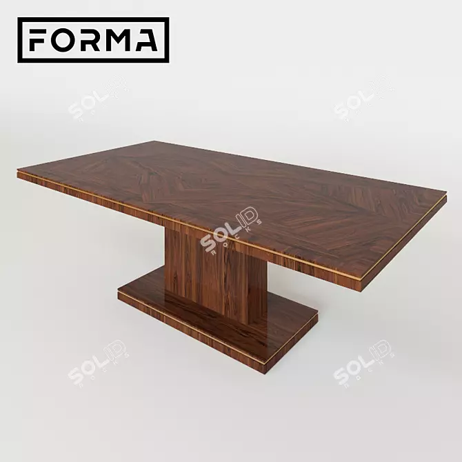 Prime Forma Dining Table PRM-08 3D model image 1