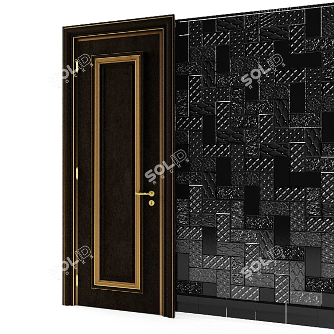 Spanish Tile Collection: Raspail Negro 3D model image 2