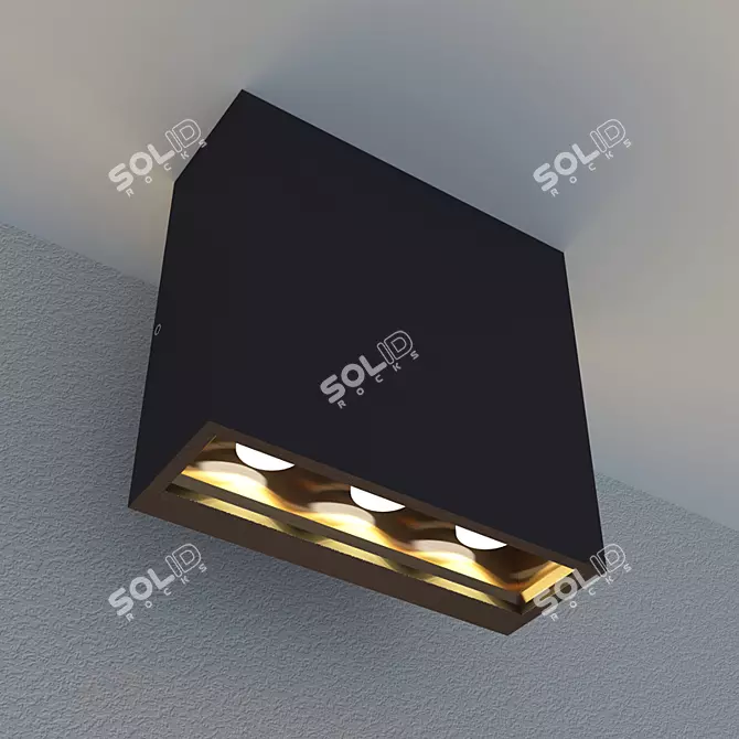 SLV Big Quad LED Outdoor Light 3D model image 1