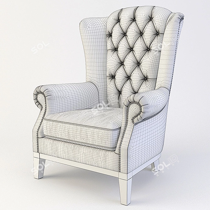 Costa Bella Lord Chair- Luxurious and Stylish 3D model image 3