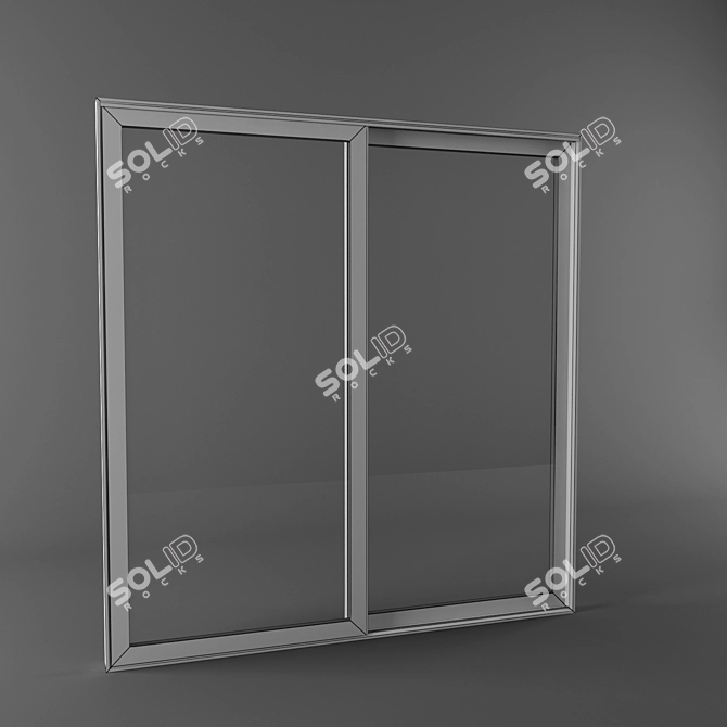 Schuco ASS 50 Sliding Door - Modern Aluminum Solution 3D model image 2