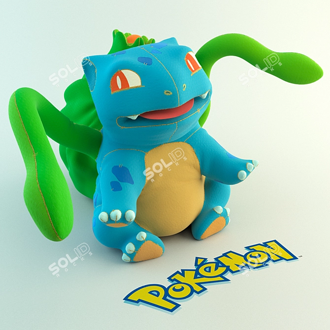 Pokemon Bulbasaur Toy: Collectible and Detailed 3D model image 1