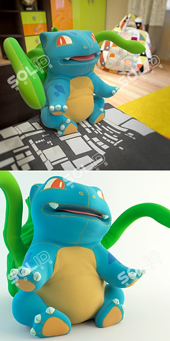 Pokemon Bulbasaur Toy: Collectible and Detailed 3D model image 2