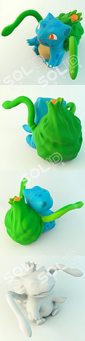 Pokemon Bulbasaur Toy: Collectible and Detailed 3D model image 3