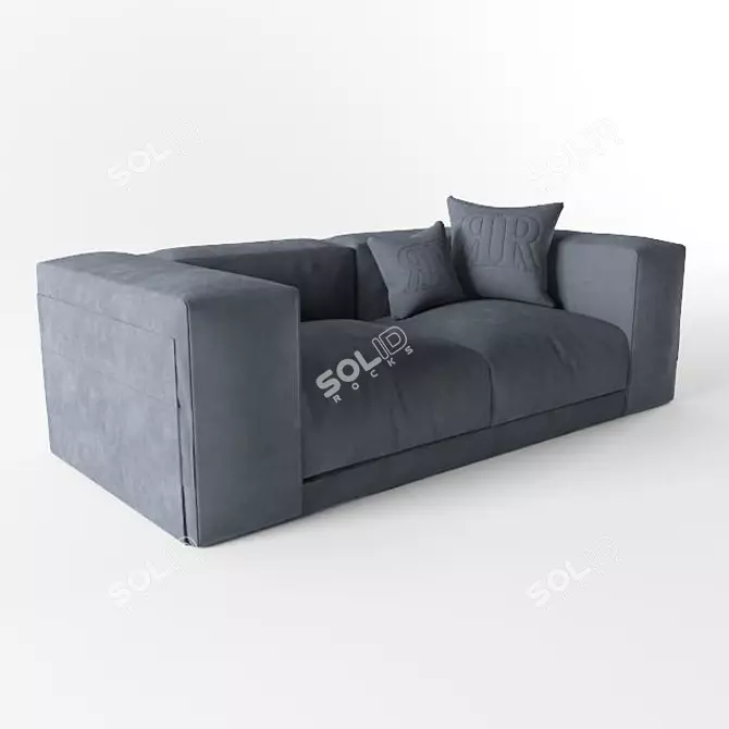 Modern Comfort: Rugiano Freud Sofa 3D model image 1