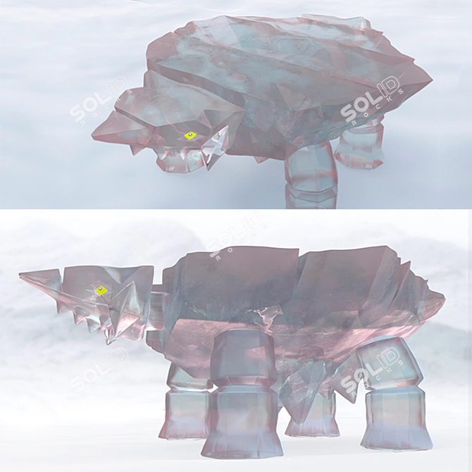 Icy Avalanche Pokemon: Avalugg 3D model image 2