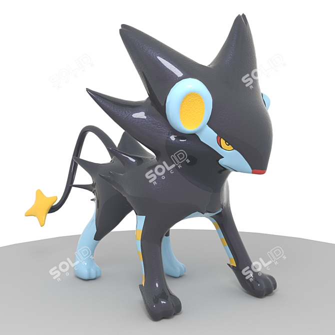 Electric Beast Luxray - Final Pokémon 3D model image 2