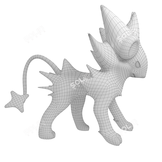 Electric Beast Luxray - Final Pokémon 3D model image 3