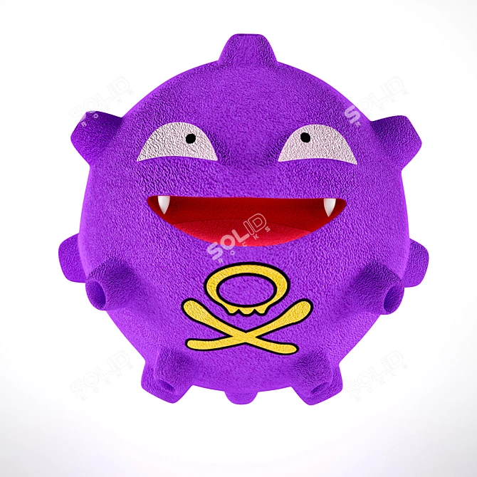 Toxic Gasball Pokémon: Koffing 3D model image 1