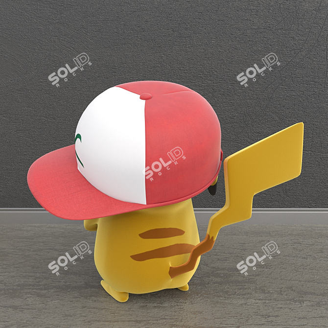 Collectible Pokemon Pikachu Plush 3D model image 3