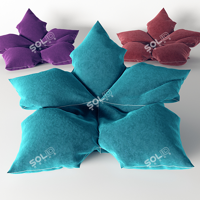 Cozy Bean Bag Chair 3D model image 2