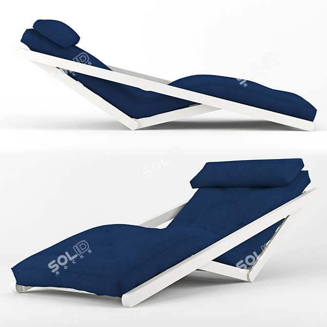 Figo Futon Lounge: Stylish & Versatile 3D model image 2