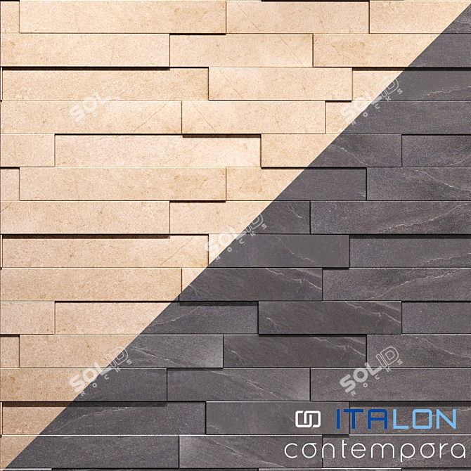 ITALON CONTEMPORA 3D Brick Collection 3D model image 1