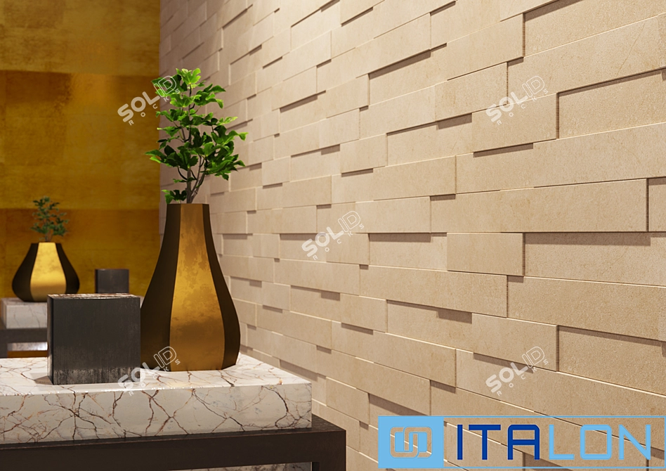 ITALON CONTEMPORA 3D Brick Collection 3D model image 3