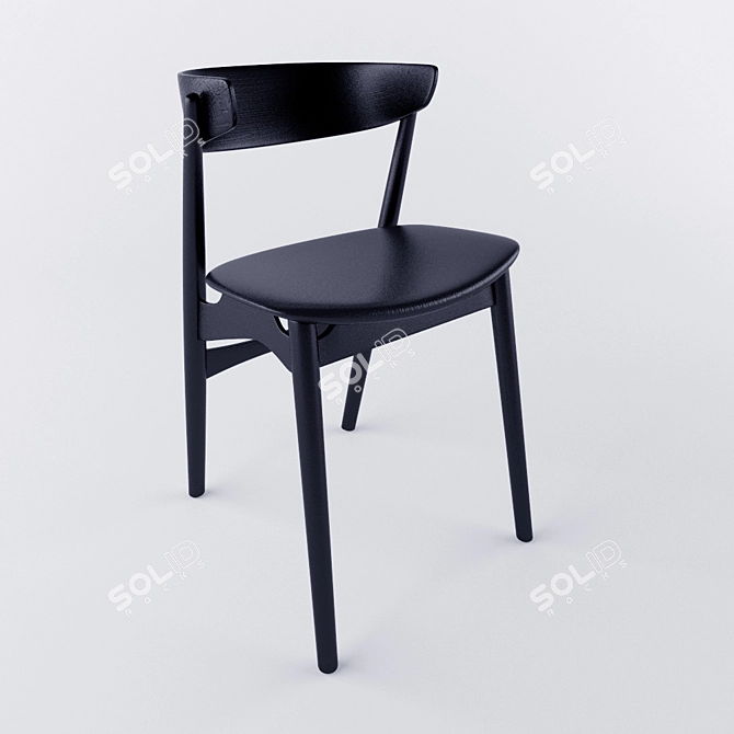 Sibast No 7 Modern Chair 3D model image 1