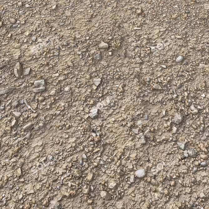  Photorealistic Gravel/Soil Dirt Pack 3D model image 2