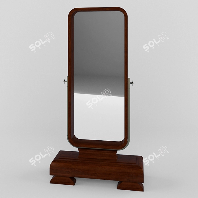 Restored Antique Mirrors 3D model image 1