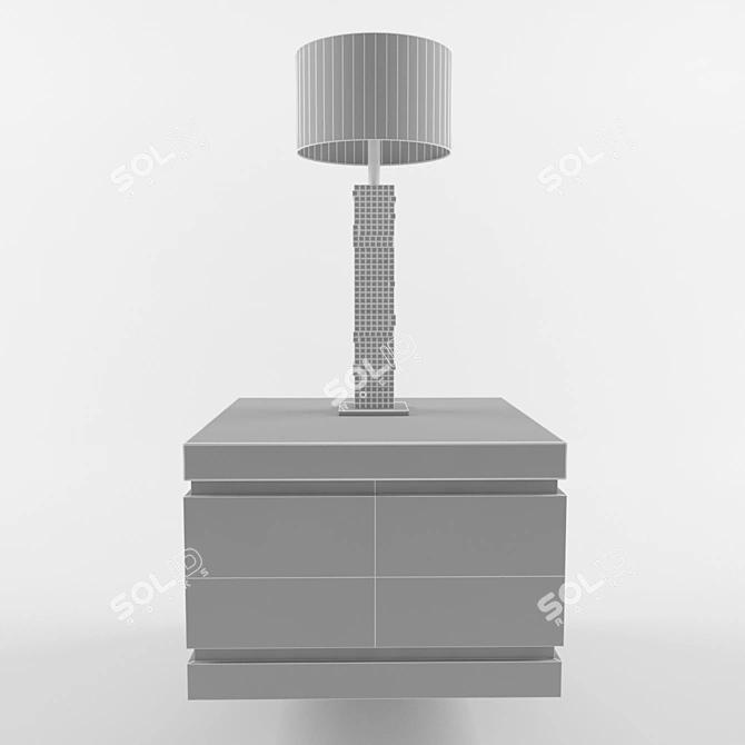 Elegant Porta Romana GLB17 3D model image 2