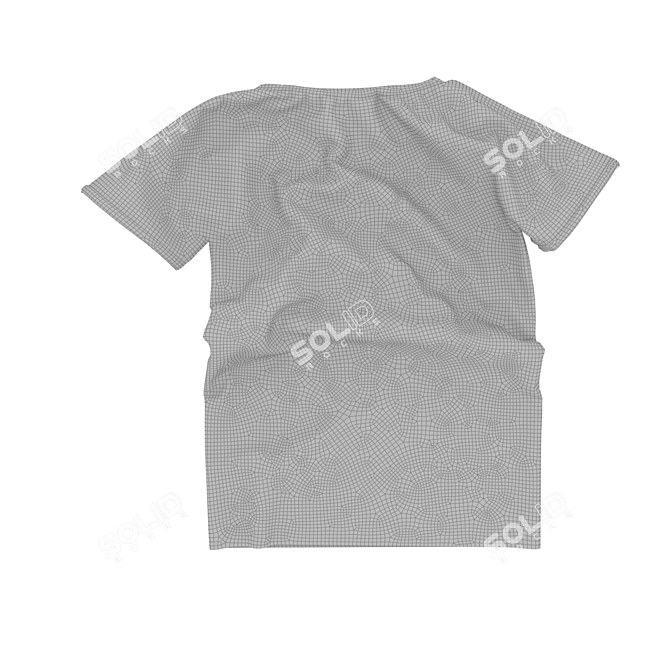 Assorted Tees Set: 5 Different Styles 3D model image 2