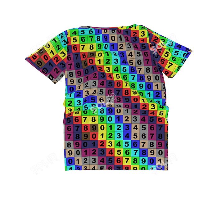 Assorted Tees Set: 5 Different Styles 3D model image 3