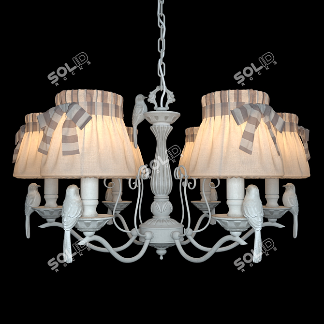 Maytoni Elegant Chandelier ARM013-06-W 3D model image 1