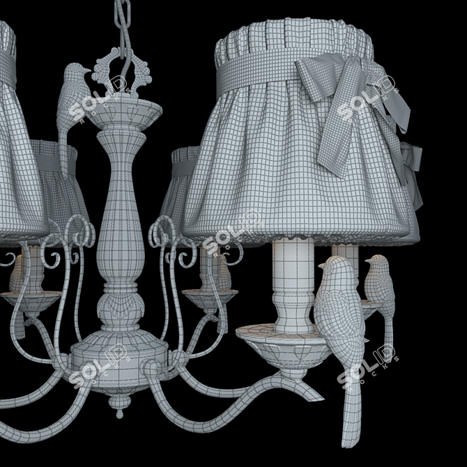 Maytoni Elegant Chandelier ARM013-06-W 3D model image 3