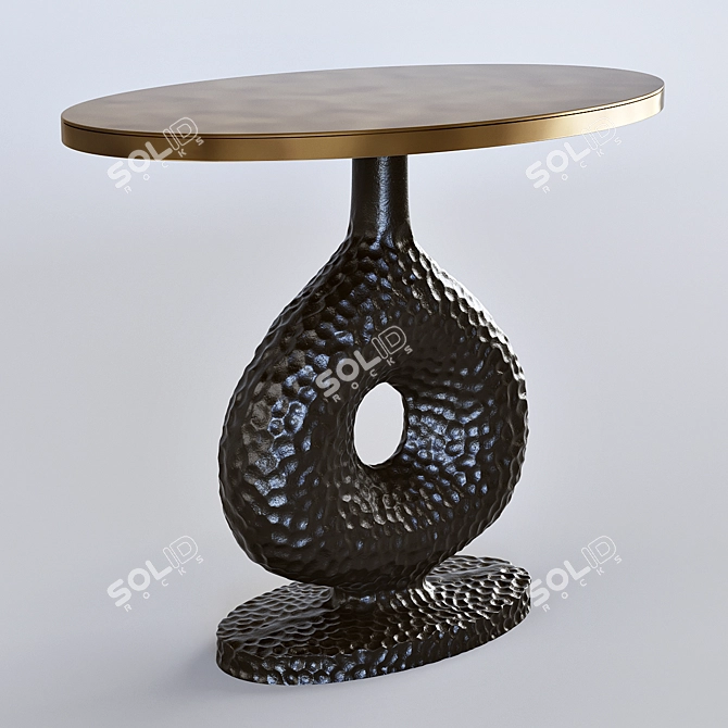 Sleek Seth Side Table: A Stunning Addition 3D model image 2