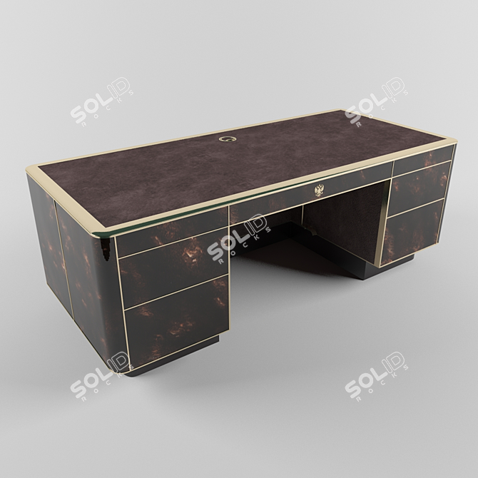 The Unique Based Upon Desk 3D model image 1