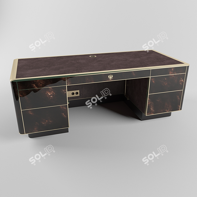 The Unique Based Upon Desk 3D model image 2